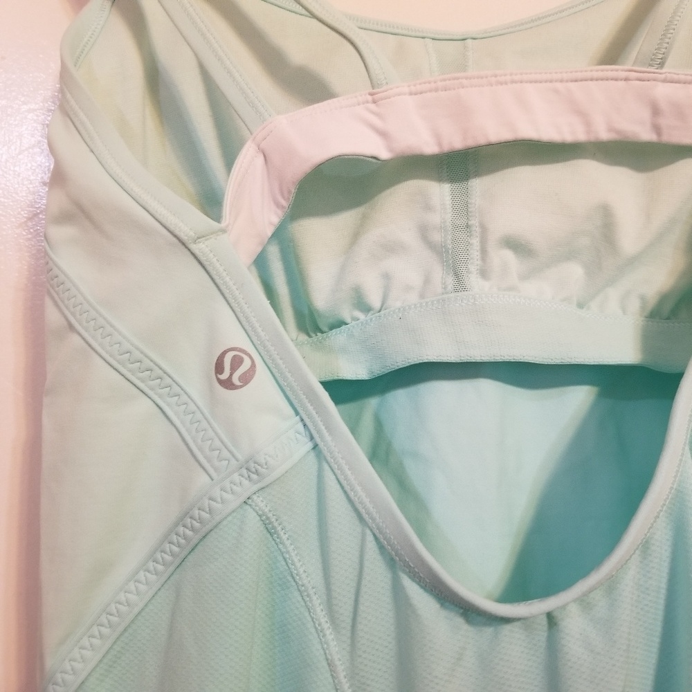 LULULEMON Aqua blue running tank size 8 - Picture 5 of 5